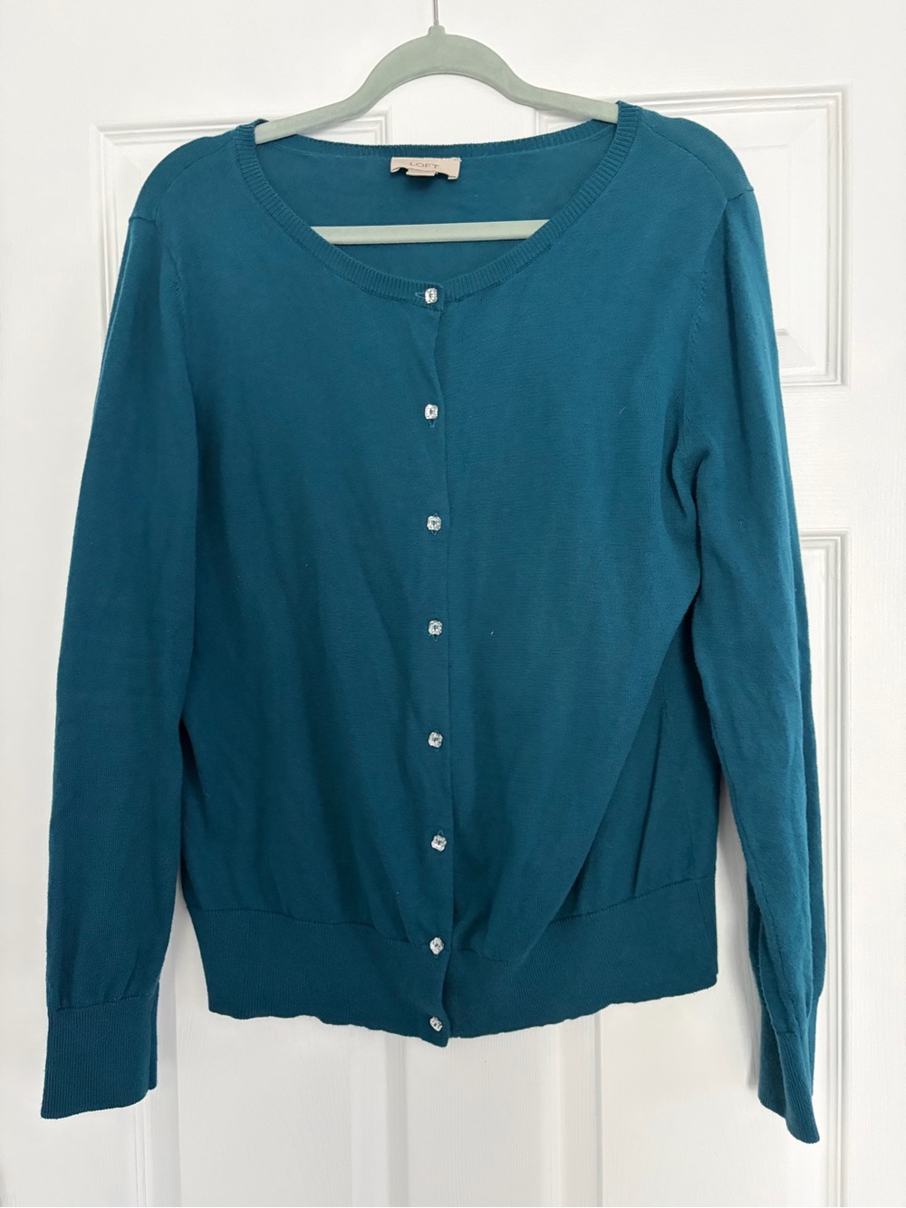 Loft Crewneck Cardigan Sweater